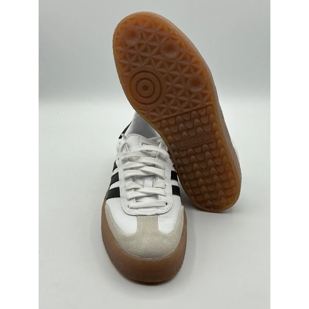 Adidas Originals SAMBAE Women's Shoes White Black Gum JI1349 Size 7.5 New NIB
